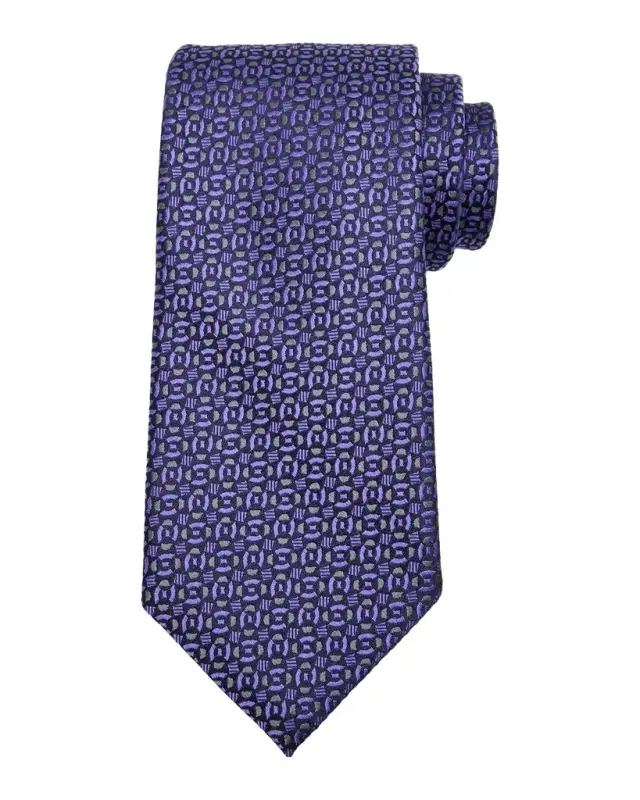 Men 's Jacquard Woven Geometric Silk Tie Men 's Jacquard Woven Geometric Silk Tie