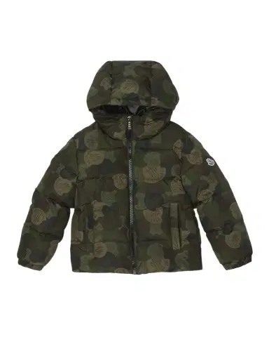 Moncler Boy 's Escer Camo Logo-Print Puffer Jacket | Thumbnail 1 Moncler Boy 's Escer Camo Logo-Print Puffer Jacket | Thumbnail 1