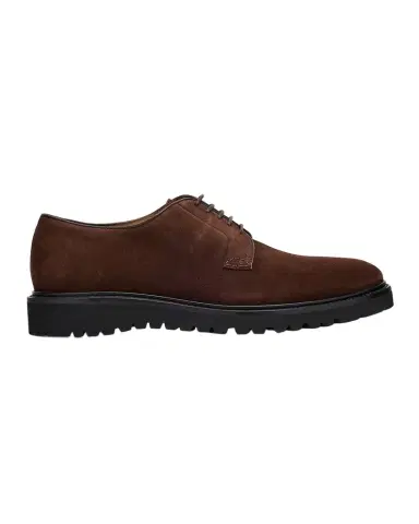 Giorgio Armani Men's Suede Rubber-Sole Derby Shoes | Thumbnail 1 Giorgio Armani Men's Suede Rubber-Sole Derby Shoes | Thumbnail 1