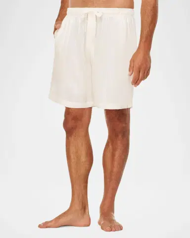 Majestic International Men 's Summer Woven Stripe Lounge Shorts | Thumbnail 2 Majestic International Men 's Summer Woven Stripe Lounge Shorts | Thumbnail 2