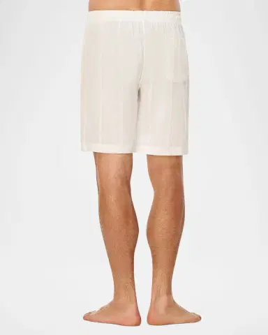 Majestic International Men 's Summer Woven Stripe Lounge Shorts | Thumbnail 3 Majestic International Men 's Summer Woven Stripe Lounge Shorts | Thumbnail 3