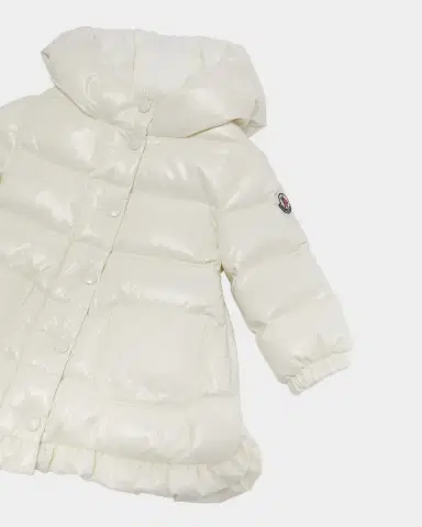 Moncler Girl 's Dufar Hooded Long Down Parka, Size 6M-3 | Thumbnail 3 Moncler Girl 's Dufar Hooded Long Down Parka, Size 6M-3 | Thumbnail 3