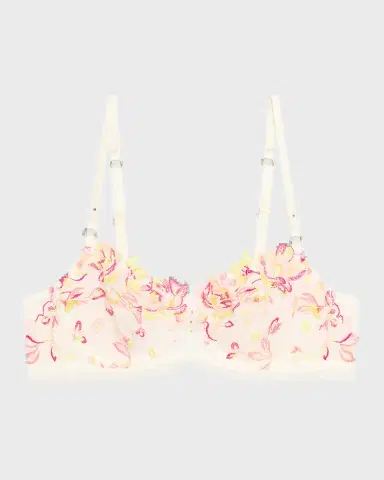 Lise Charmel Folie D 'Ete Floral-Embroidered Demi Bra | Thumbnail 2 Lise Charmel Folie D 'Ete Floral-Embroidered Demi Bra | Thumbnail 2