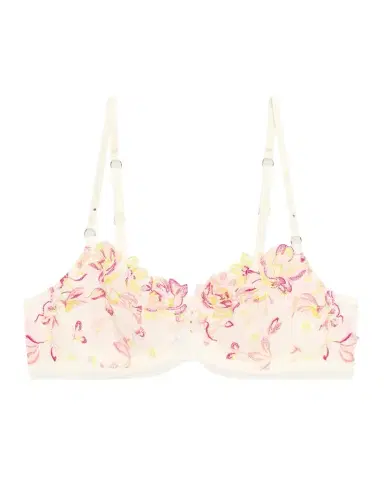 Lise Charmel Folie D 'Ete Floral-Embroidered Demi Bra | Thumbnail 1 Lise Charmel Folie D 'Ete Floral-Embroidered Demi Bra | Thumbnail 1