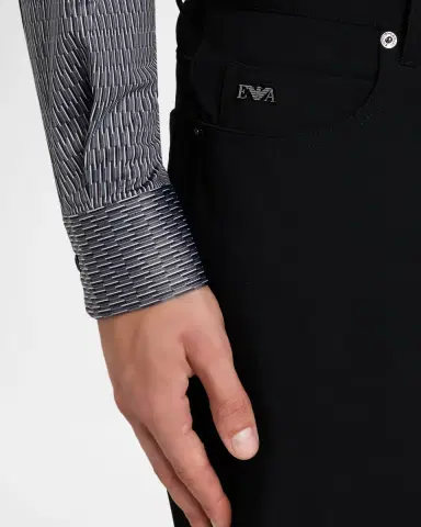 Emporio Armani Men's Nylon Technical Stretch Five-Pocket Pants | Thumbnail 5 Emporio Armani Men's Nylon Technical Stretch Five-Pocket Pants | Thumbnail 5
