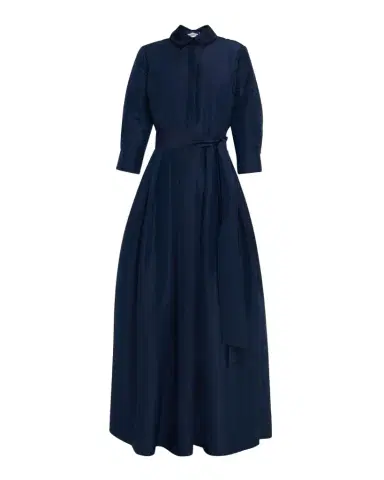 SIMKHAI Julip Pleated Tie-Waist Gown | Thumbnail 1 SIMKHAI Julip Pleated Tie-Waist Gown | Thumbnail 1