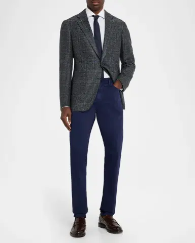 Isaia Men 's Cashmere-Cotton Slim 5-Pocket Pants | Thumbnail 2 Isaia Men 's Cashmere-Cotton Slim 5-Pocket Pants | Thumbnail 2