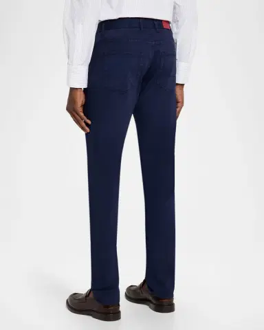 Isaia Men 's Cashmere-Cotton Slim 5-Pocket Pants | Thumbnail 3 Isaia Men 's Cashmere-Cotton Slim 5-Pocket Pants | Thumbnail 3