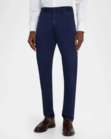 Isaia Men 's Cashmere-Cotton Slim 5-Pocket Pants | Thumbnail 4 Isaia Men 's Cashmere-Cotton Slim 5-Pocket Pants | Thumbnail 4