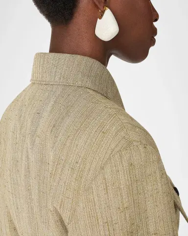 Bottega Veneta Large Fin Ceramic Earrings | Thumbnail 2 Bottega Veneta Large Fin Ceramic Earrings | Thumbnail 2