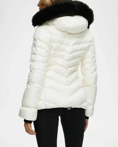 Gorski Down Apres-Ski Jacket with Detachable Toscana Lamb Hood Trim | Thumbnail 3 Gorski Down Apres-Ski Jacket with Detachable Toscana Lamb Hood Trim | Thumbnail 3