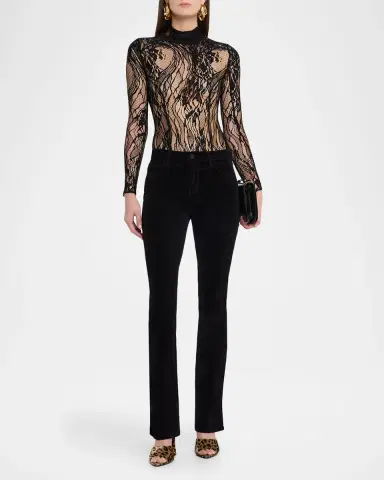 L 'AGENCE Stevie High-Rise Straight Jeans | Thumbnail 2 L 'AGENCE Stevie High-Rise Straight Jeans | Thumbnail 2