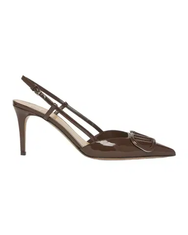 Valentino Garavani VLogo Signature Patent Leather Slingback Pumps | Thumbnail 1 Valentino Garavani VLogo Signature Patent Leather Slingback Pumps | Thumbnail 1
