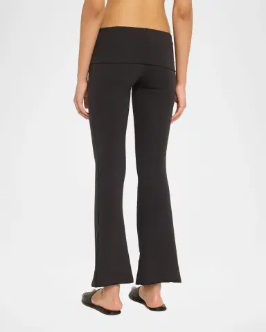 Skims Cotton Jersey Foldover Flare-Leg Pants | Thumbnail 3 Skims Cotton Jersey Foldover Flare-Leg Pants | Thumbnail 3