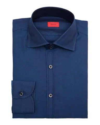 Isaia Men's Cotton Micro-Herringbone Dress Shirt | Thumbnail 1 Isaia Men's Cotton Micro-Herringbone Dress Shirt | Thumbnail 1