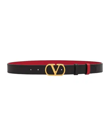 Valentino Garavani VLogo Signature Reversible Leather Belt, 30mm | Thumbnail 1 Valentino Garavani VLogo Signature Reversible Leather Belt, 30mm | Thumbnail 1