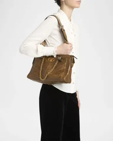 Valentino Garavani Panthea Medium Patchwork Chevron Shoulder Bag | Thumbnail 6 Valentino Garavani Panthea Medium Patchwork Chevron Shoulder Bag | Thumbnail 6