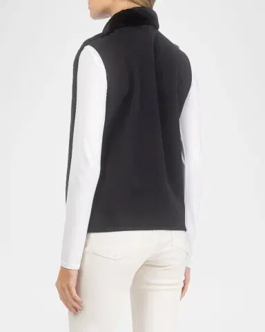 Gorski Select Lamb Shearling Zip Vest with Loro Piana Wool Back | Thumbnail 3 Gorski Select Lamb Shearling Zip Vest with Loro Piana Wool Back | Thumbnail 3