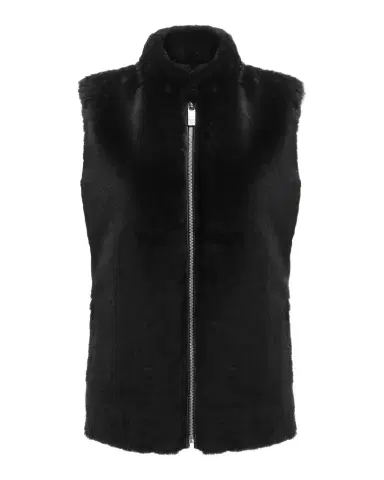 Gorski Select Lamb Shearling Zip Vest with Loro Piana Wool Back | Thumbnail 1 Gorski Select Lamb Shearling Zip Vest with Loro Piana Wool Back | Thumbnail 1
