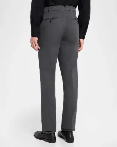 Brunello Cucinelli Men 's American Pima Italian-Fit Chino Trousers | Thumbnail 3 Brunello Cucinelli Men 's American Pima Italian-Fit Chino Trousers | Thumbnail 3