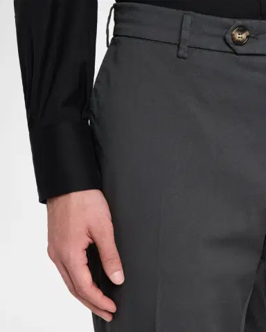Brunello Cucinelli Men 's American Pima Italian-Fit Chino Trousers | Thumbnail 5 Brunello Cucinelli Men 's American Pima Italian-Fit Chino Trousers | Thumbnail 5