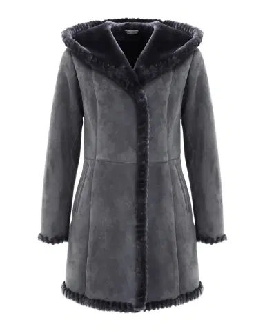 Gorski Merino Shearling Lamb Parka With Whipstitch Trim | Thumbnail 1 Gorski Merino Shearling Lamb Parka With Whipstitch Trim | Thumbnail 1