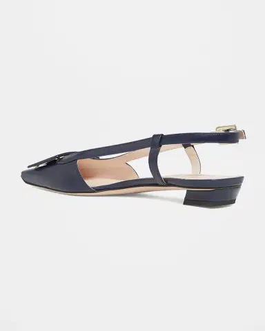 Roger Vivier Belle Vivier Leather Buckle Kitten-Heel Slingback Pumps | Thumbnail 2 Roger Vivier Belle Vivier Leather Buckle Kitten-Heel Slingback Pumps | Thumbnail 2