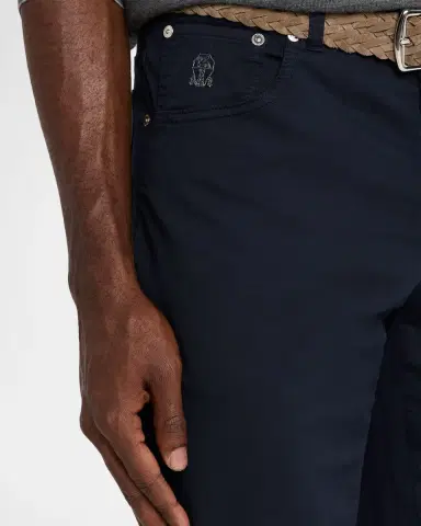 Brunello Cucinelli Men 's Slim-Fit Stretch Cotton Pants | Thumbnail 5 Brunello Cucinelli Men 's Slim-Fit Stretch Cotton Pants | Thumbnail 5