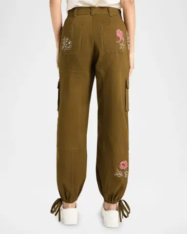 Cinq a Sept Zola Desert Rose Cargo Joggers | Thumbnail 2 Cinq a Sept Zola Desert Rose Cargo Joggers | Thumbnail 2