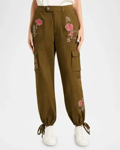 Cinq a Sept Zola Desert Rose Cargo Joggers | Thumbnail 3 Cinq a Sept Zola Desert Rose Cargo Joggers | Thumbnail 3