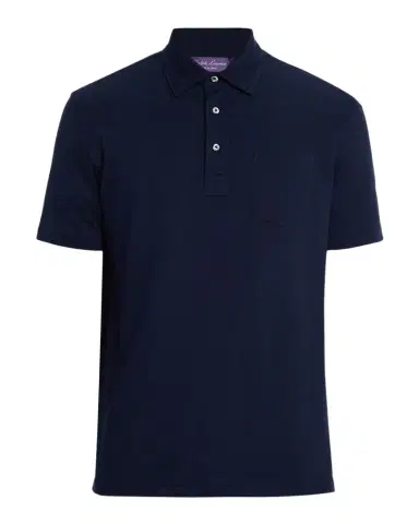 Ralph Lauren Purple Label Men's Cotton-Cashmere Piqué Polo Shirt | Thumbnail 1 Ralph Lauren Purple Label Men's Cotton-Cashmere Piqué Polo Shirt | Thumbnail 1