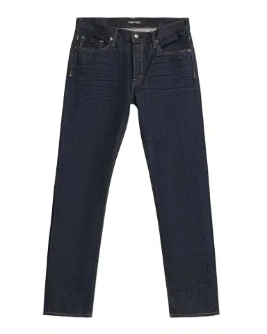 Tom Ford Men's Dark Rinse Selvedge Straight-Fit Jeans | Thumbnail 1 Tom Ford Men's Dark Rinse Selvedge Straight-Fit Jeans | Thumbnail 1