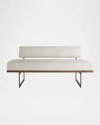 Arteriors Tuck Leather Bench | Thumbnail 4 Arteriors Tuck Leather Bench | Thumbnail 4