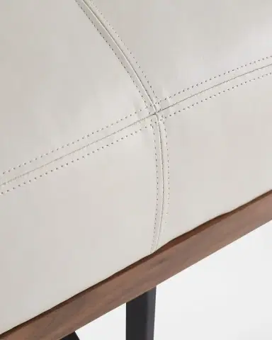 Arteriors Tuck Leather Bench | Thumbnail 5 Arteriors Tuck Leather Bench | Thumbnail 5