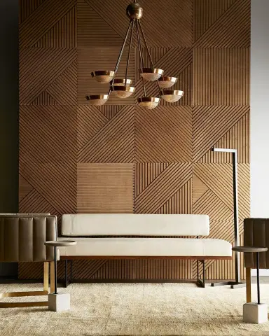 Arteriors Tuck Leather Bench | Thumbnail 7 Arteriors Tuck Leather Bench | Thumbnail 7