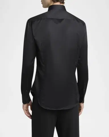 Giorgio Armani Men's Crystal Bib Front Cotton Dress Shirt | Thumbnail 3 Giorgio Armani Men's Crystal Bib Front Cotton Dress Shirt | Thumbnail 3