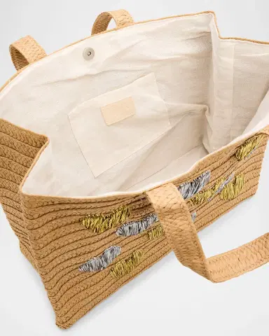 BTB Los Angeles Embroidered Heart Beach Tote Bag | Thumbnail 8 BTB Los Angeles Embroidered Heart Beach Tote Bag | Thumbnail 8