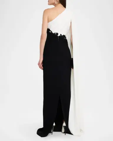 Rickie Freeman for Teri Jon Cape-Sleeve Column Gown | Thumbnail 3 Rickie Freeman for Teri Jon Cape-Sleeve Column Gown | Thumbnail 3