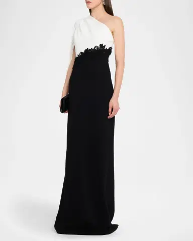 Rickie Freeman for Teri Jon Cape-Sleeve Column Gown | Thumbnail 4 Rickie Freeman for Teri Jon Cape-Sleeve Column Gown | Thumbnail 4