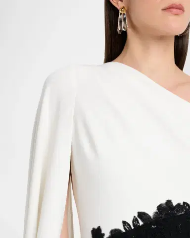 Rickie Freeman for Teri Jon Cape-Sleeve Column Gown | Thumbnail 5 Rickie Freeman for Teri Jon Cape-Sleeve Column Gown | Thumbnail 5