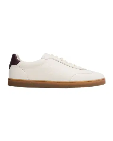 Brunello Cucinelli Men's Deerskin Leather T-Toe Sneakers | Thumbnail 1 Brunello Cucinelli Men's Deerskin Leather T-Toe Sneakers | Thumbnail 1