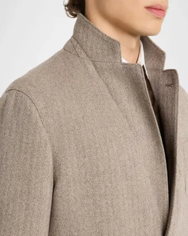 Giorgio Armani Men's Herringbone Cashmere and Wool Sport Coat | Thumbnail 7 Giorgio Armani Men's Herringbone Cashmere and Wool Sport Coat | Thumbnail 7