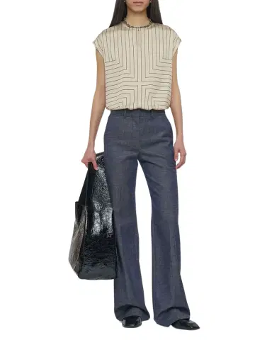 Joseph Morissey Flare-Leg Sartorial Denim Pants | Thumbnail 1 Joseph Morissey Flare-Leg Sartorial Denim Pants | Thumbnail 1