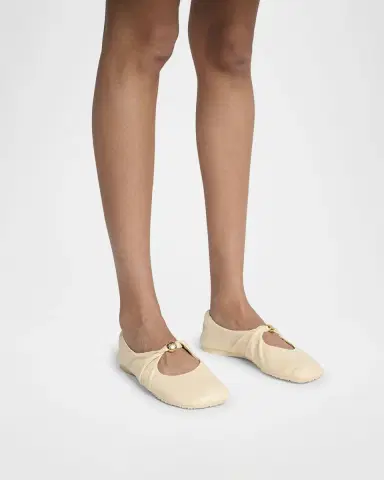 LOEWE Pebble Soft Leather Ballerina Flats | Thumbnail 2 LOEWE Pebble Soft Leather Ballerina Flats | Thumbnail 2