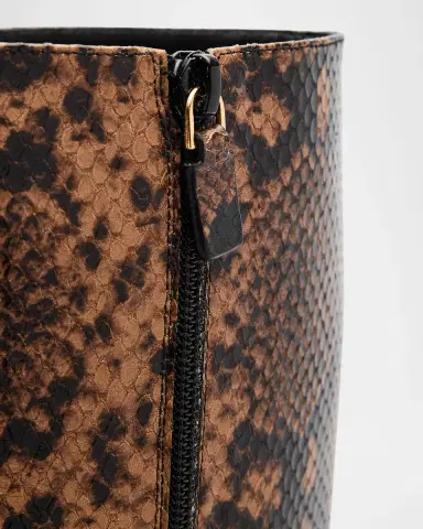 Stuart Weitzman 50mm Vinnie Snake-Printed Leather Knee-High Boots | Thumbnail 5 Stuart Weitzman 50mm Vinnie Snake-Printed Leather Knee-High Boots | Thumbnail 5