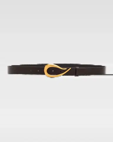 TWP Medium Leather Belt with Snake Buckle | Thumbnail 2 TWP Medium Leather Belt with Snake Buckle | Thumbnail 2