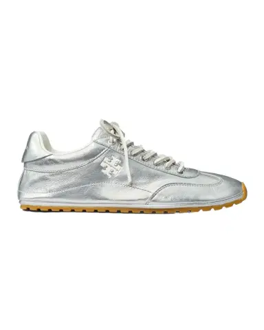 Tory Burch Field Metallic Leather Low-Top Sneakers | Thumbnail 1 Tory Burch Field Metallic Leather Low-Top Sneakers | Thumbnail 1
