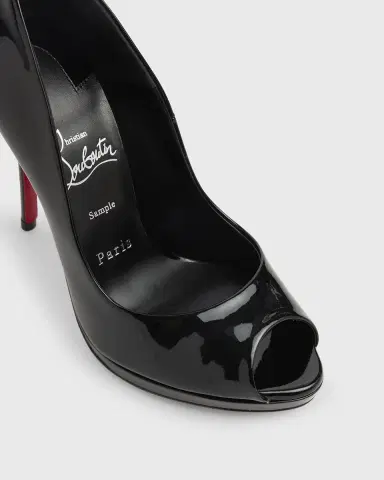 Christian Louboutin 120mm Lady Z Patent Leather Peep-Toe Pumps | Thumbnail 3 Christian Louboutin 120mm Lady Z Patent Leather Peep-Toe Pumps | Thumbnail 3