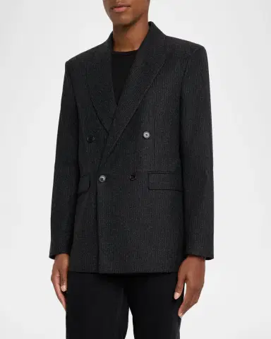 Frame Men's Pinstripe Wool Blazer | Thumbnail 4 Frame Men's Pinstripe Wool Blazer | Thumbnail 4