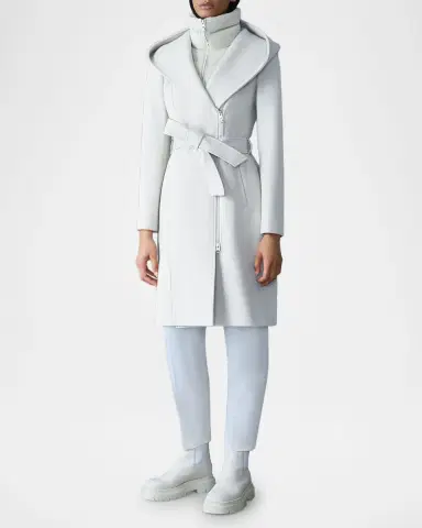 Mackage Shia 2-in-1 Double-Face Wool Coat with Removable Bib | Thumbnail 2 Mackage Shia 2-in-1 Double-Face Wool Coat with Removable Bib | Thumbnail 2
